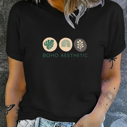 Camiseta Estampada de Mujer Diseño BOHO