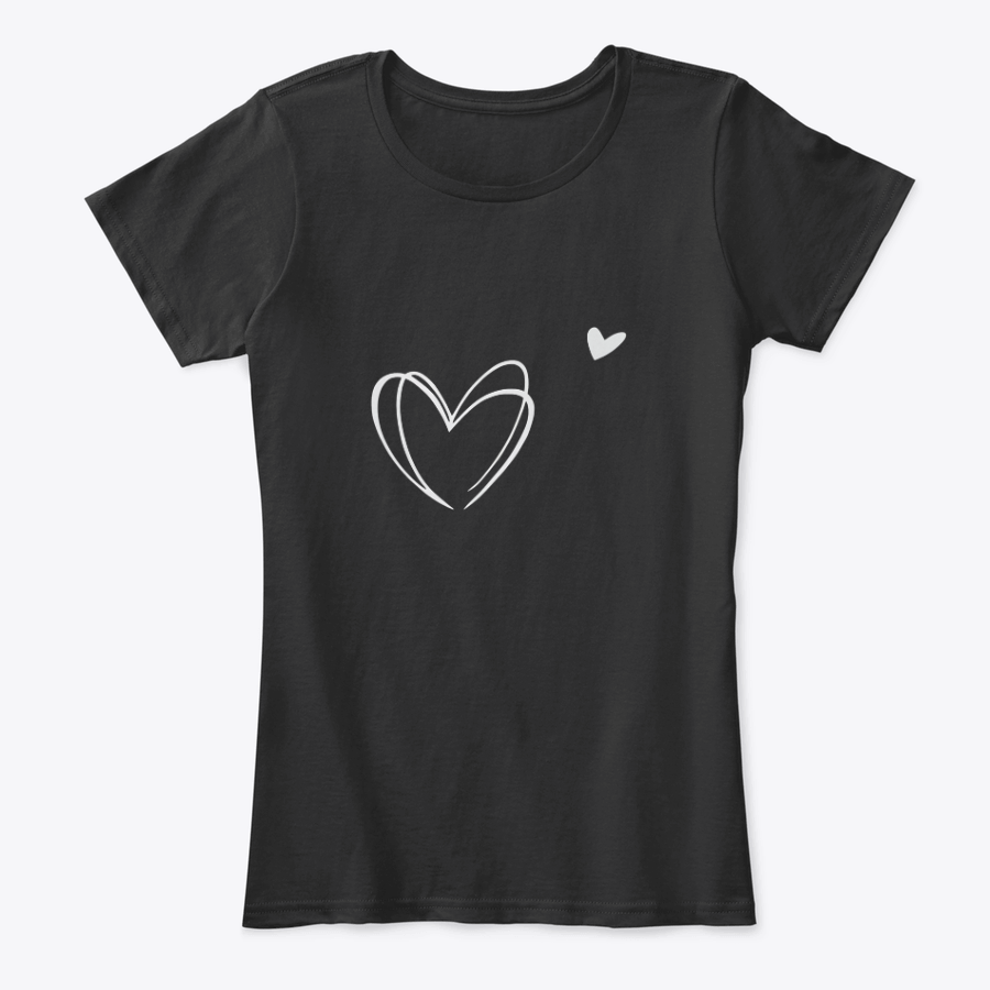 Camiseta Estampada de Mujer Diseño Corazón