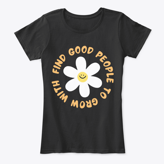 Camiseta Estampada de Mujer Diseño Find Good people
