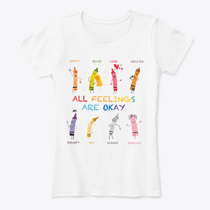 Camiseta Estampada de Crayones feelings