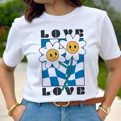 Camiseta Estampada para Mujer Diseño LOVE