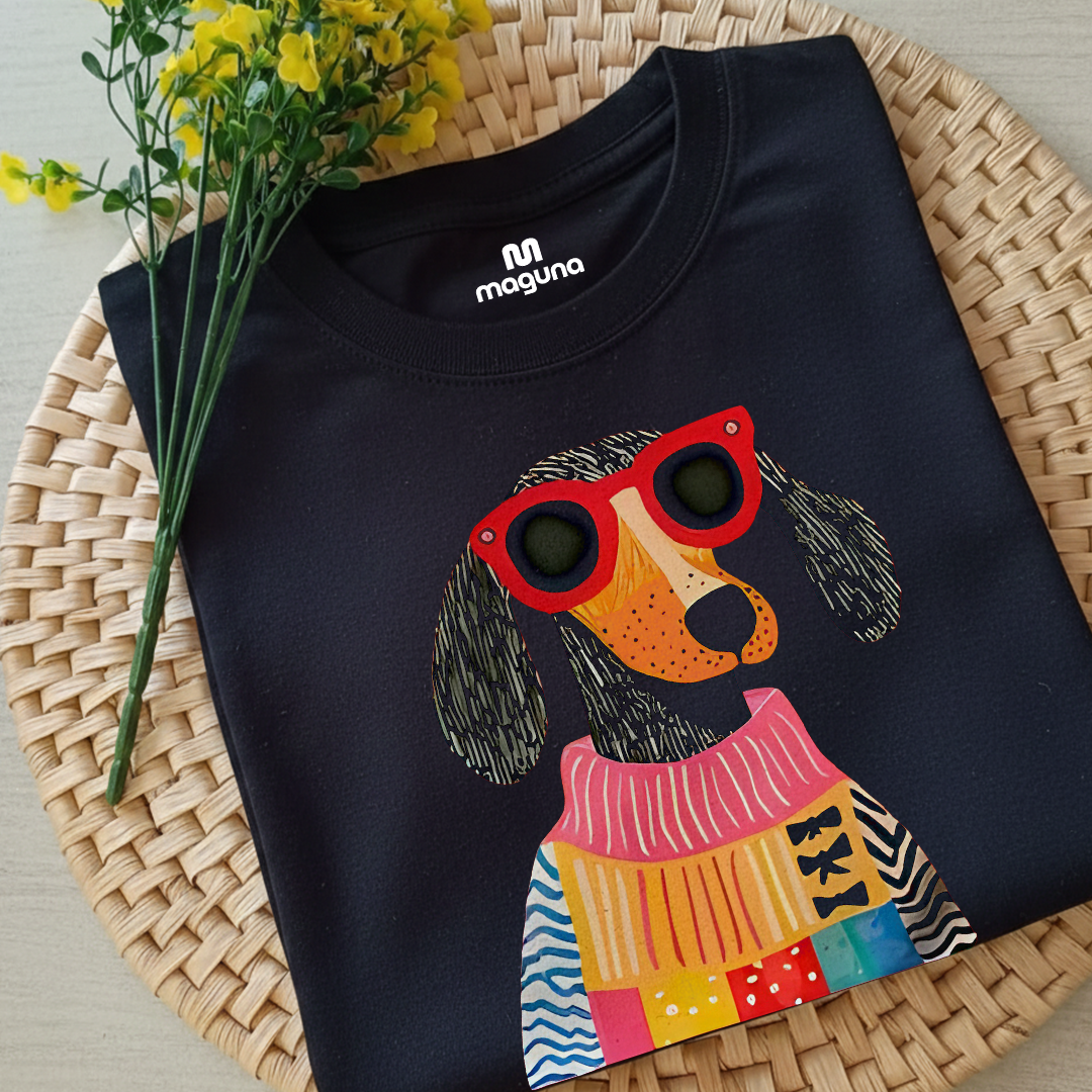 Camiseta Estampada para Mujer Diseño Cool Teckel