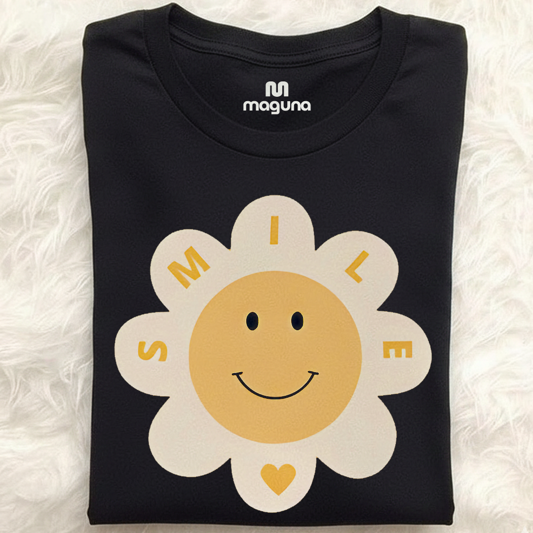 Camiseta Estampada de Mujer Diseño Smile