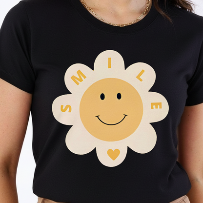 Camiseta Estampada de Mujer Diseño Smile