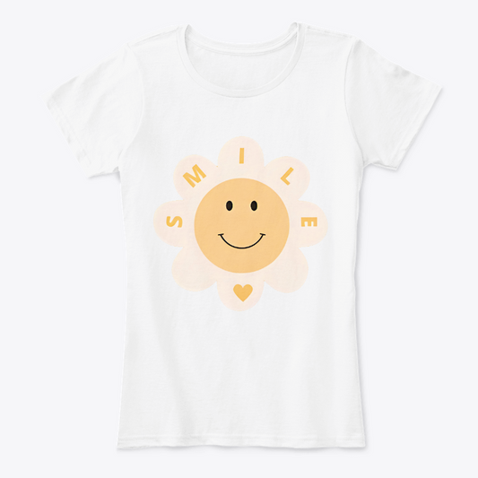 Camiseta Estampada de Mujer Diseño Smile