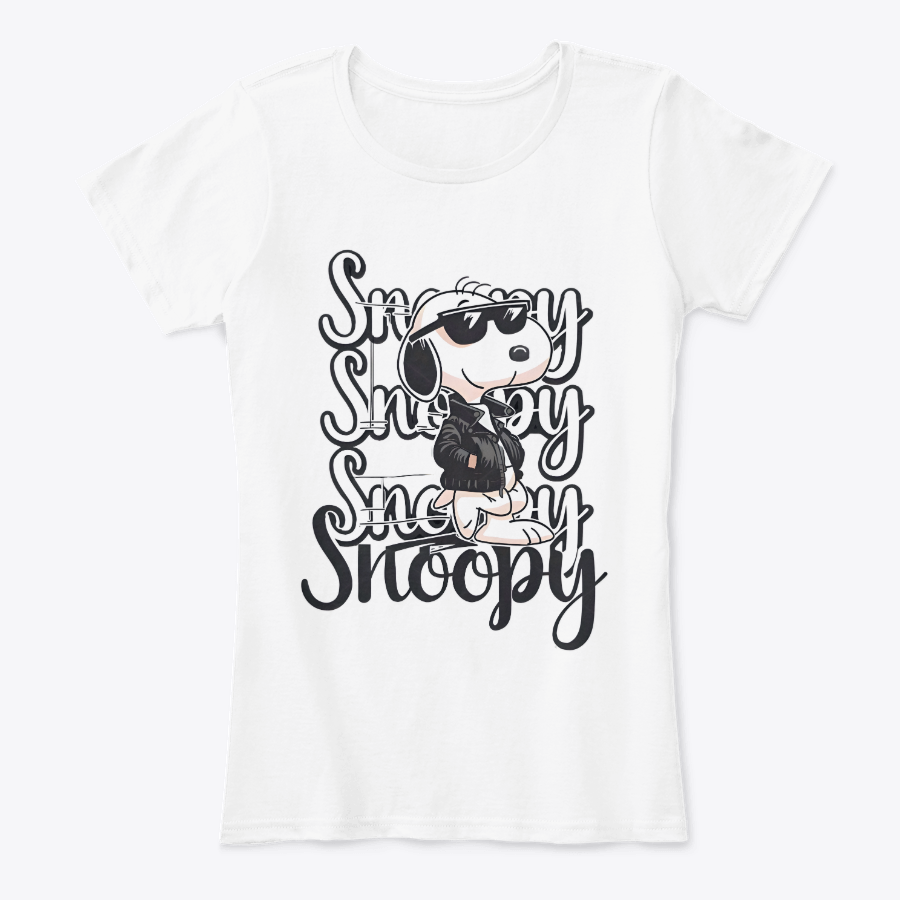 Camiseta Estampada para Mujer Diseño Chill Snoopy
