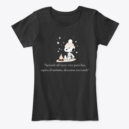 Camiseta Estampada de Snoopy - Aprende del Ayer