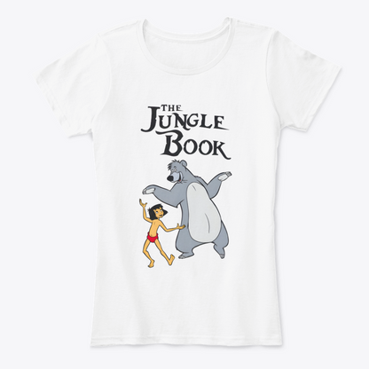 Camiseta Estampada de Mujer Diseño El libro de la Selva