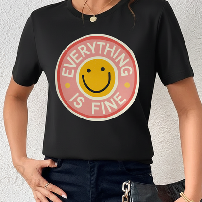 Camiseta Estampada para Mujer Diseño EVERYTHING