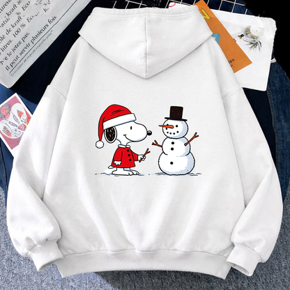 Buzo Estampado Unisex de Snoopy Merry Christmas